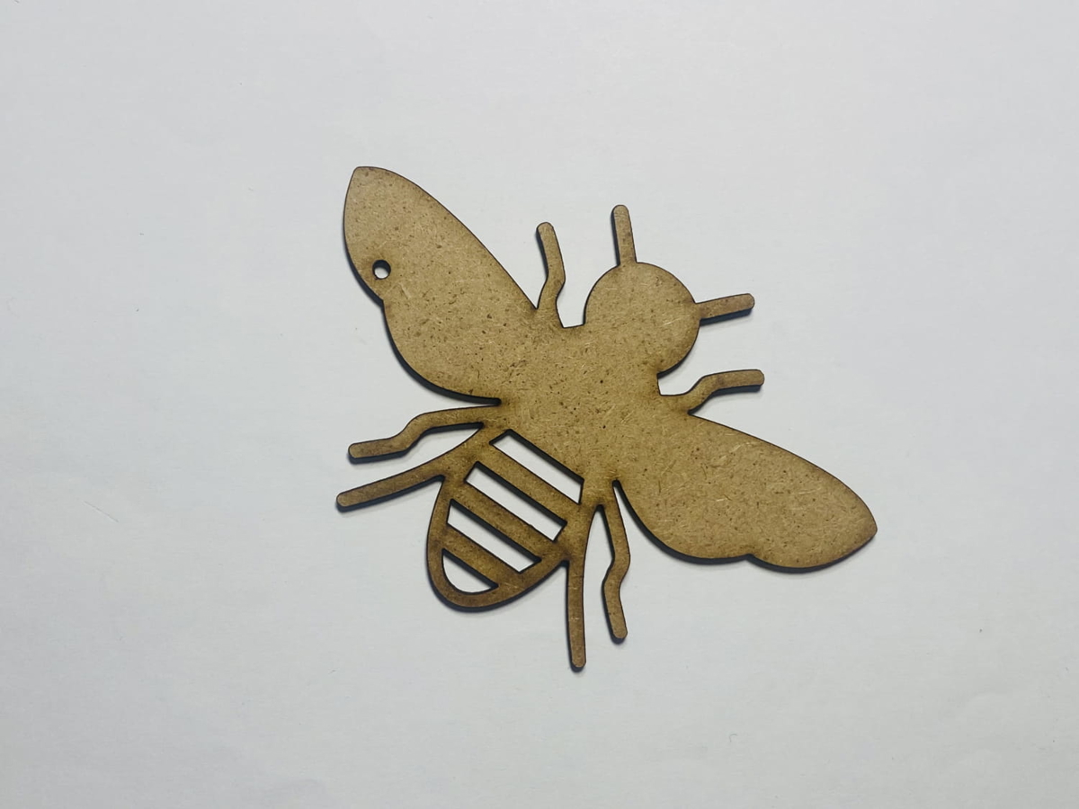 طرح زنبور عسل چوبی مناسب برای استفاده در دستگاه های cnc چوب و cnc لیزر - laser cut wood bumble bee cutout shape cdr file
