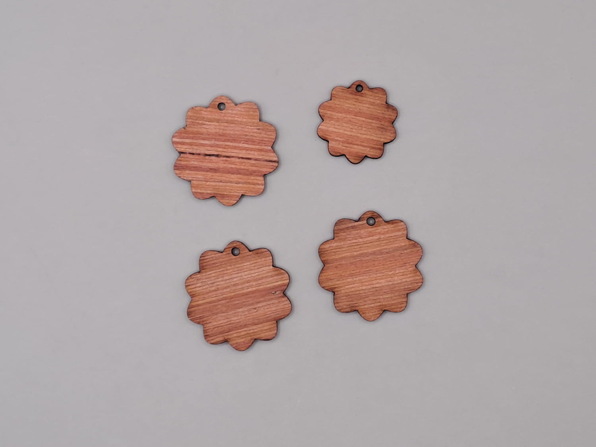 طرح دایره طرح حلزونی مناسب برای استفاده در دستگاه های cnc چوب و cnc لیزر - laser cut scalloped circle cutout shape cdr file