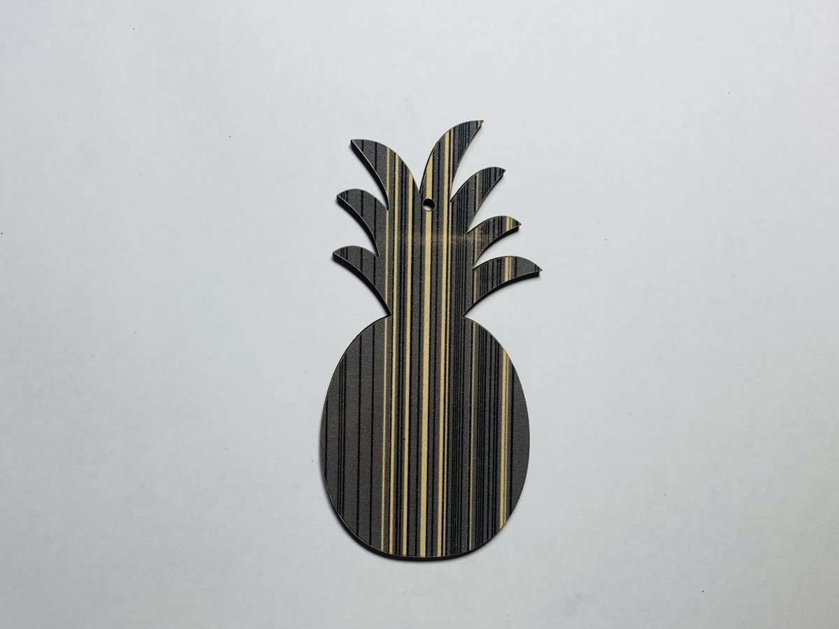 طرح آناناس چوبی مناسب برای استفاده در دستگاه های cnc چوب و cnc لیزر - laser cut wooden pineapple shape cdr file