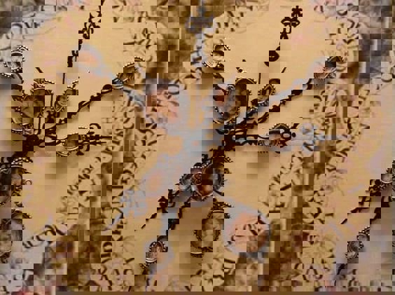 طرح ساعت هری پاتر و ویزلی مناسب برای استفاده در دستگاه های cnc چوب و cnc لیزر - laser cut harry potter weasley clock cdr file