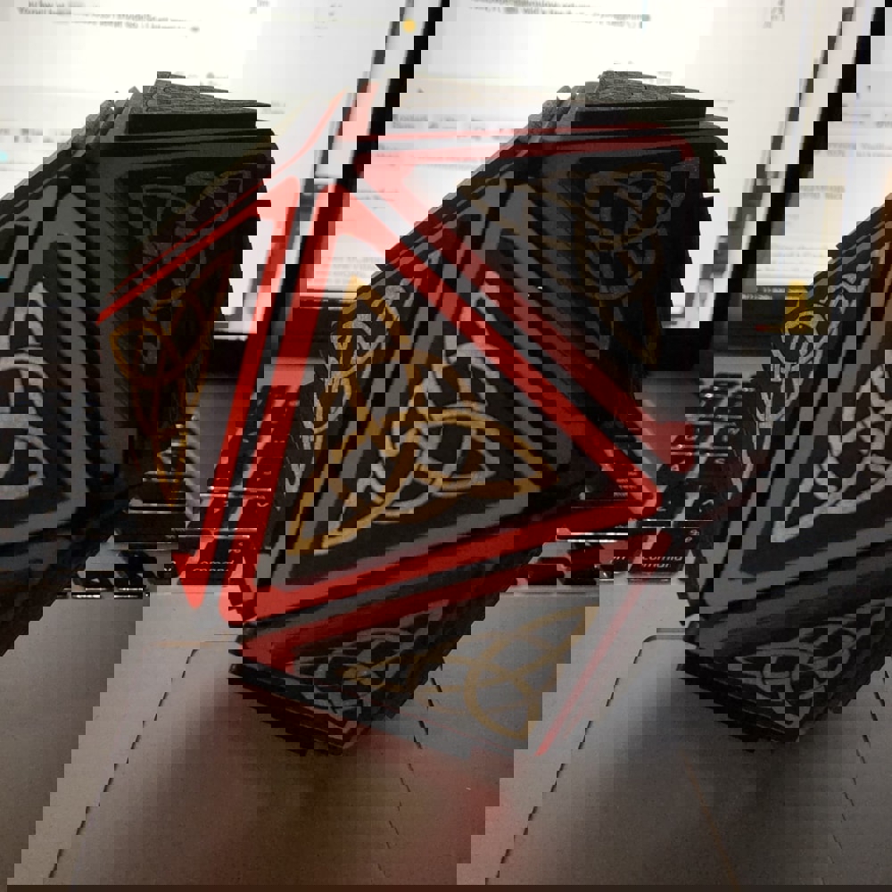 طرح و پازل سه بعدی بیست وجهی مناسب برای استفاده در دستگاه های cnc چوب و cnc لیزر - laser cut icosahedron 3d puzzle svg file