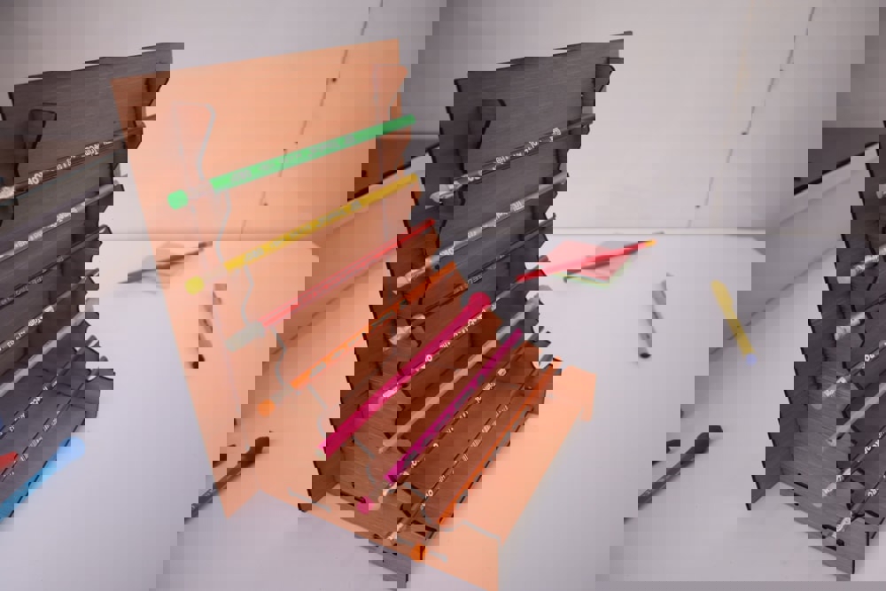 طرح جا مدادی تخته سه لایی ۳ میلی متری مناسب برای استفاده در دستگاه های cnc چوب و cnc لیزر - laser cut pencil holder plywood 3mm dxf file