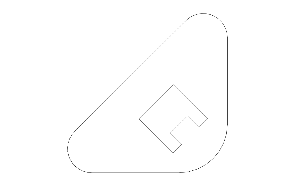 طرح با طرح درب بازکن بطری مناسب برای استفاده در دستگاه های cnc چوب و cnc لیزر - bottleopener gusset style dxf file