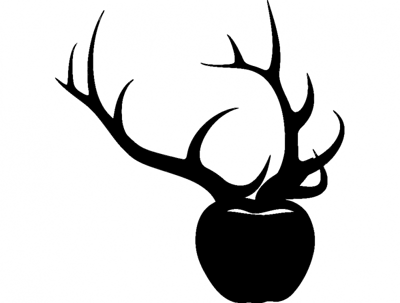 طرح لوگو طرح گاو نر شماره ۲ مناسب برای استفاده در دستگاه های cnc چوب و cnc لیزر - bull run logo 2 dxf file
