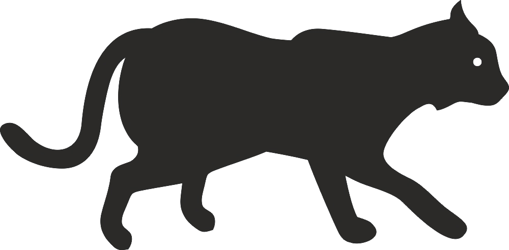 طرح وکتور طرح حیوانات سیلوئت مناسب برای استفاده در دستگاه های cnc چوب و cnc لیزر - animal silhouette vector dxf file