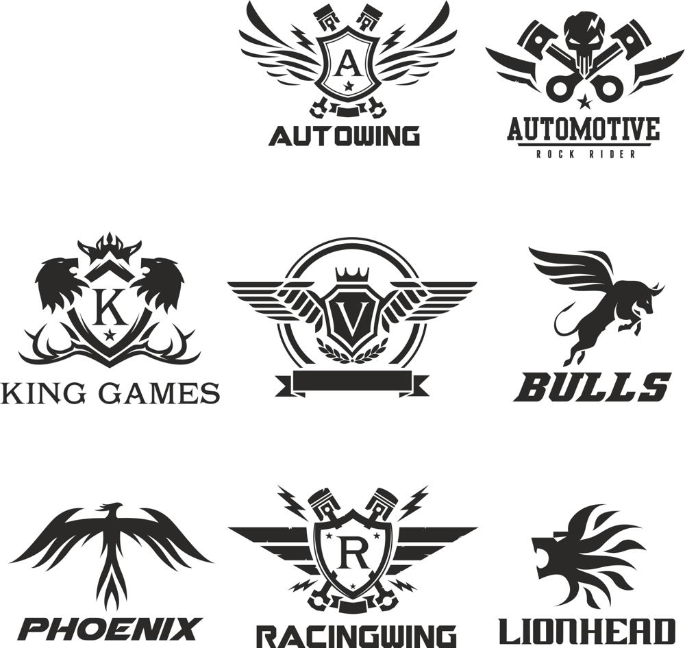 طرح وکتور مجموعه لوگوهای فنی مناسب برای استفاده در دستگاه های cnc چوب و cnc لیزر - technical logo collection vectors cdr file