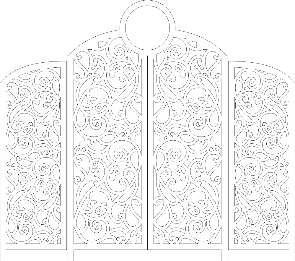 طرح شیرما ۱ مناسب برای استفاده در دستگاه های cnc چوب و cnc لیزر - shirma 1 dxf file