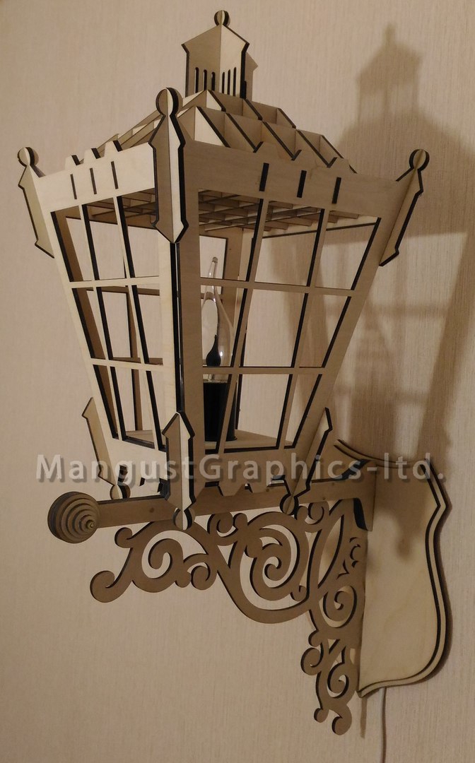طرح آباژور مناسب برای استفاده در دستگاه های cnc چوب و cnc لیزر - lamp shade cdr file