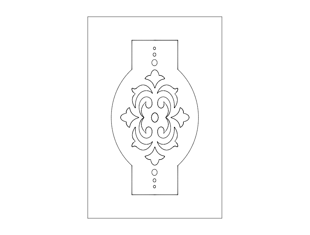 طرح و الگوی طراحی درب مناسب برای استفاده در دستگاه های cnc چوب و cnc لیزر - door design pattern dxf file