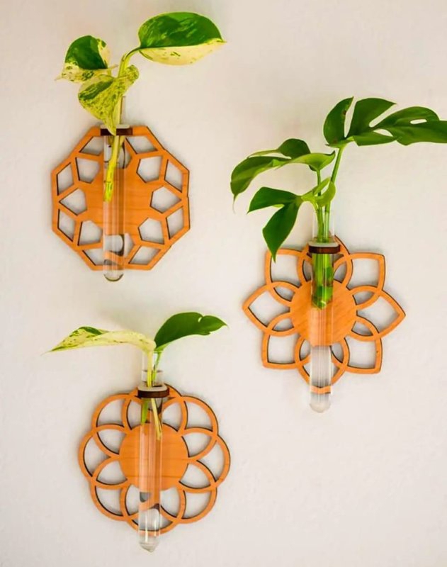 طرح ایستگاه انتشار آویز دیواری مناسب برای استفاده در دستگاه های cnc چوب و cnc لیزر - laser cut wall hanging propagation station