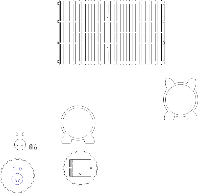 طرح جعبه دستمال کاغذی یا حوله‌ای گرد مناسب برای استفاده در دستگاه های cnc چوب و cnc لیزر - Design and vector for CNC machine
