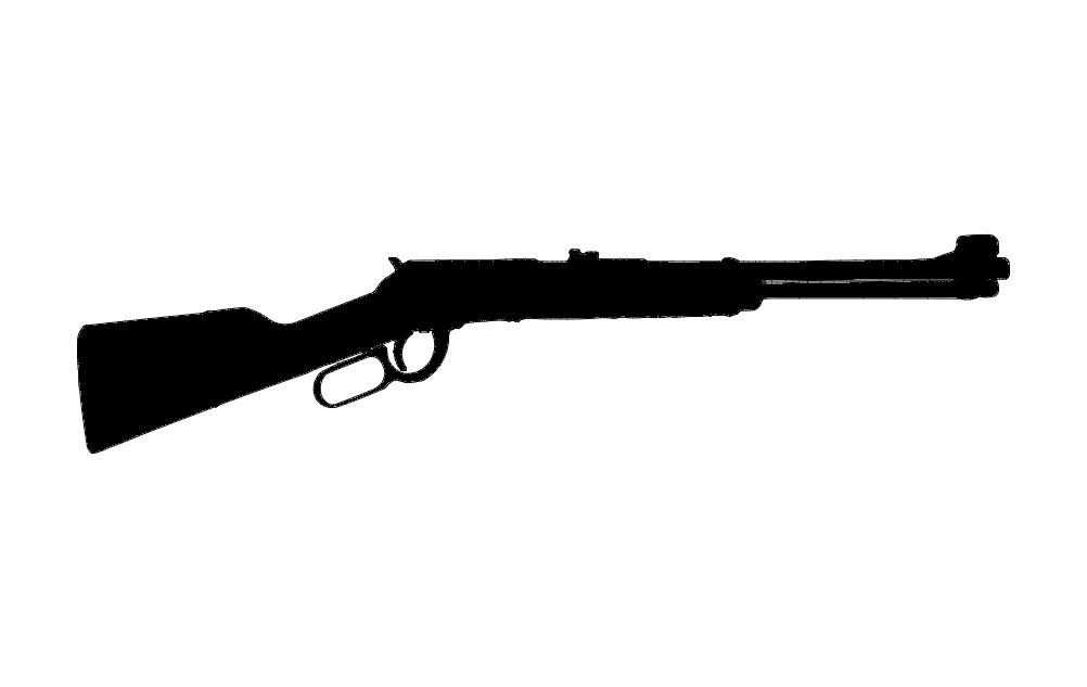 طرح تفنگ اهرمی مناسب برای استفاده در دستگاه های cnc چوب و cnc لیزر - lever action rifle dxf file