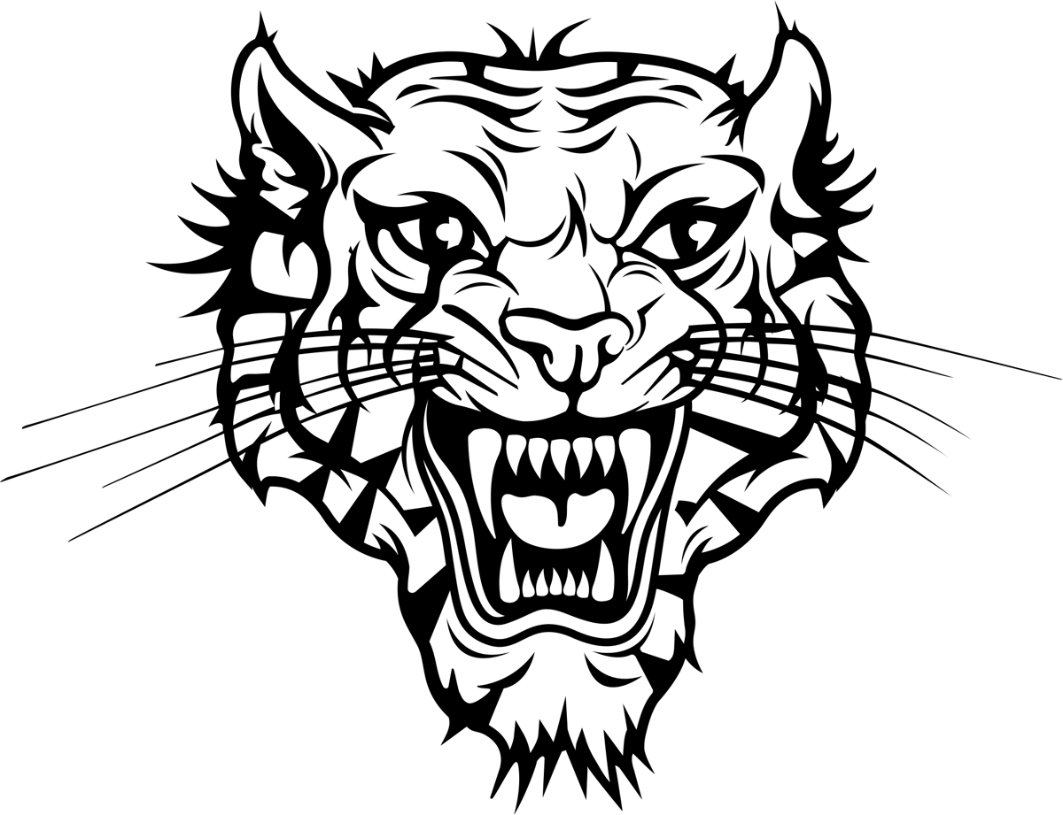 طرح فایل وکتور سر ببر مناسب برای استفاده در دستگاه های cnc چوب و cnc لیزر - tiger head vector ai file