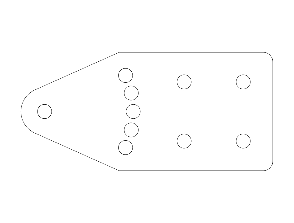 طرح ورنیه نصب زاویه دار مناسب برای استفاده در دستگاه های cnc چوب و cnc لیزر - angle mount vernier dxf file