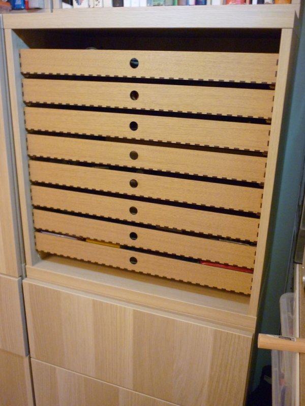طرح کشوهای بستا آیکیا مناسب برای استفاده در دستگاه های cnc چوب و cnc لیزر - laser cut ikea besta drawers