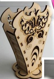 طرح جعبه چوبی طرح جامدادی مناسب برای استفاده در دستگاه های cnc چوب و cnc لیزر - pencil case wooden box laser cut cdr file