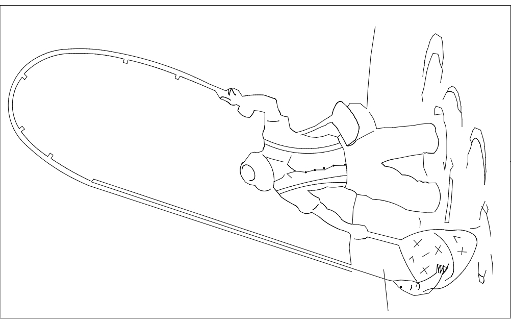 طرح ماهیگیری مناسب برای استفاده در دستگاه های cnc چوب و cnc لیزر - fishing dxf file