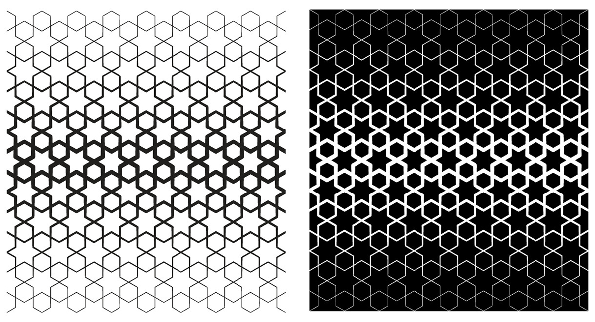 طرح هندسی انتزاعی مناسب برای استفاده در دستگاه های cnc چوب و cnc لیزر - abstract geometric design pattern dxf file