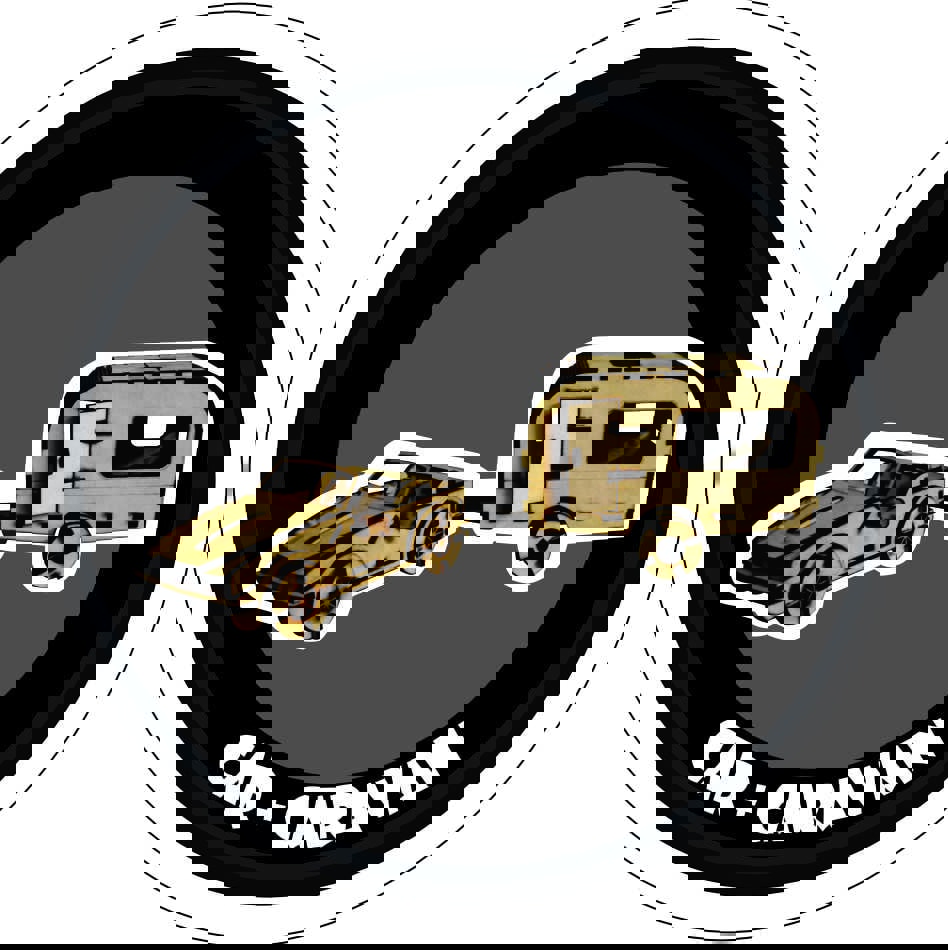 طرح پازل سه بعدی ماشین و کاروان مناسب برای استفاده در دستگاه های cnc چوب و cnc لیزر - laser cut car and caravan 3d puzzle dxf file