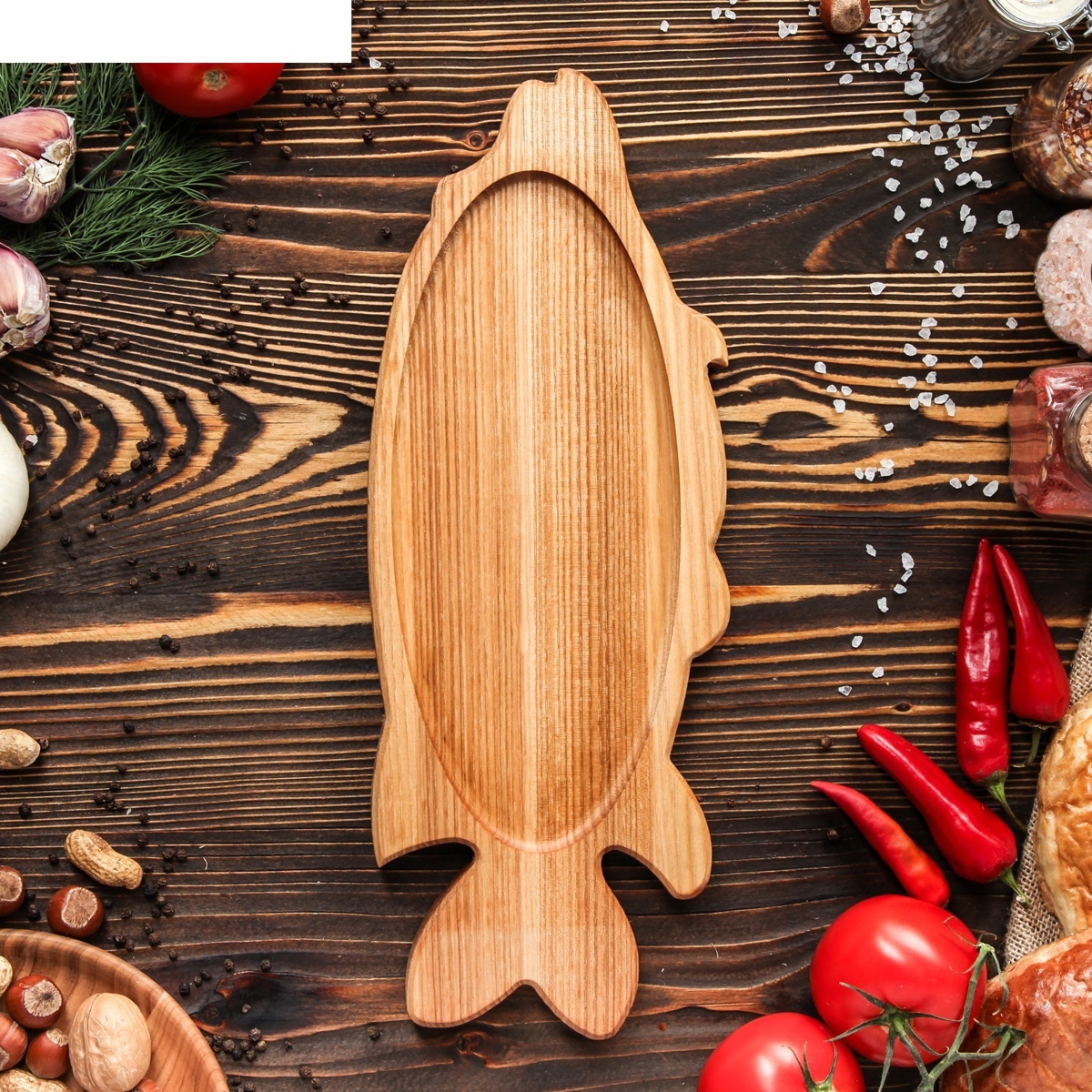 طرح سینی چوبی طرح ماهی با اره مویی CNC و مناسب برای استفاده در دستگاه های cnc چوب و cnc لیزر - wooden platter fish style tray laser cut cnc scroll saw plans cdr file