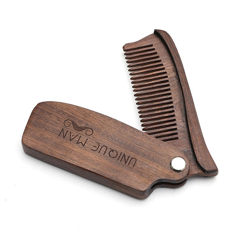طرح شانه جیبی چوبی مناسب برای استفاده در دستگاه های cnc چوب و cnc لیزر - laser cut wooden pocket comb cdr file