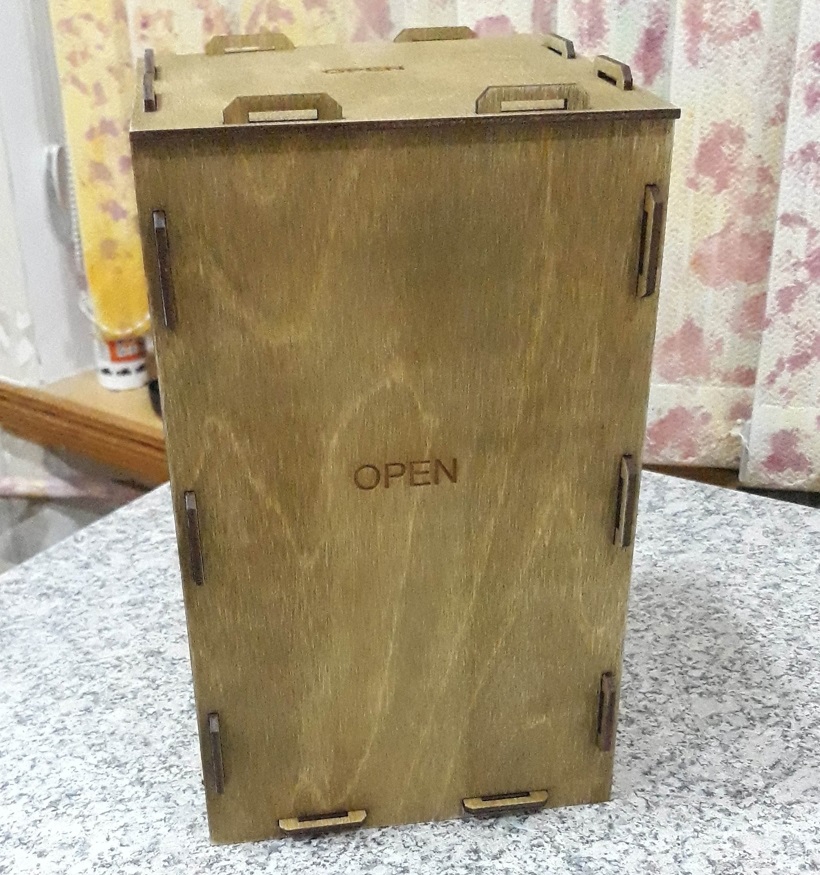 طرح فایل کورل CDR جعبه چوبی تاشو مناسب برای استفاده در دستگاه های cnc چوب و cnc لیزر - laser cut collapsible wooden box foldable storage box cdr file