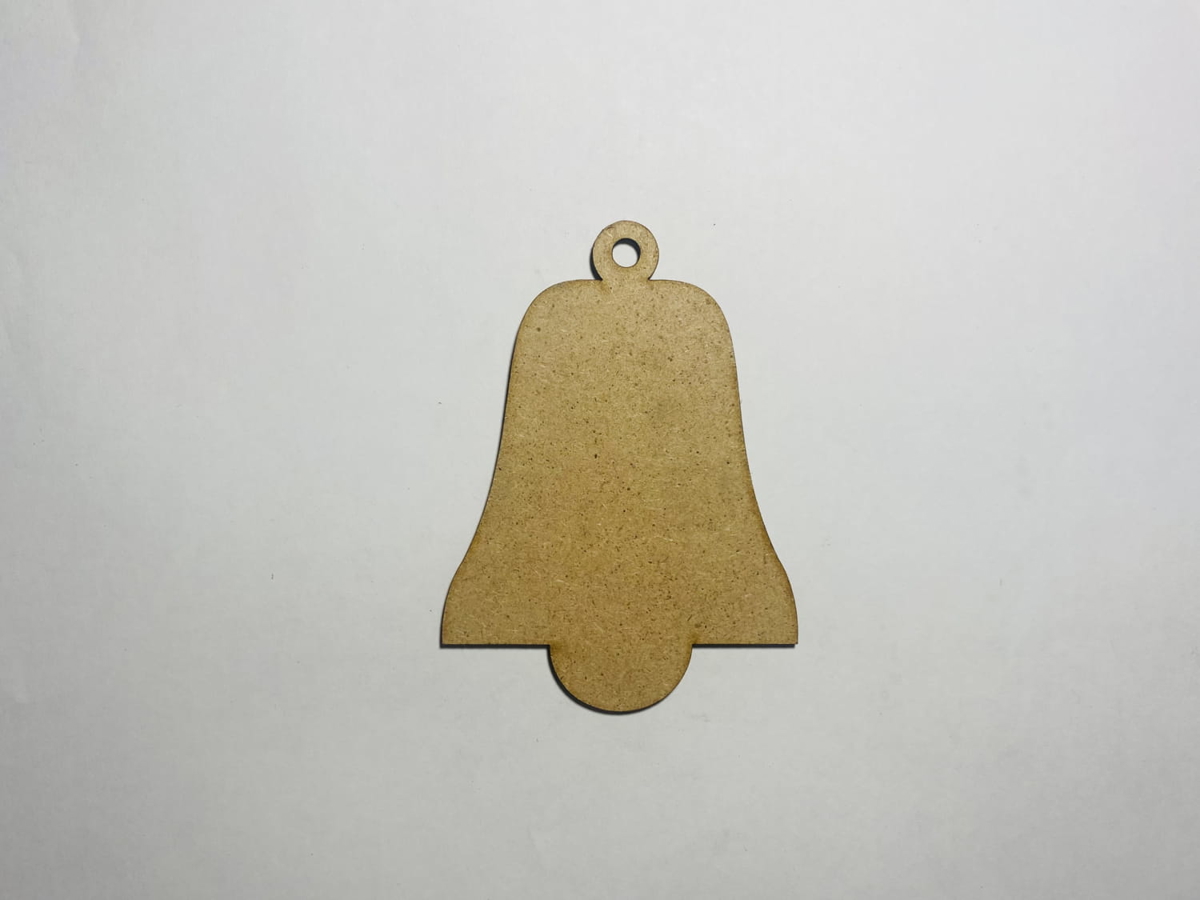 طرح ناقوس کریسمس چوبی خام و ناتمام مناسب برای استفاده در دستگاه های cnc چوب و cnc لیزر - laser cut unfinished blank wooden christmas bell shape cdr file
