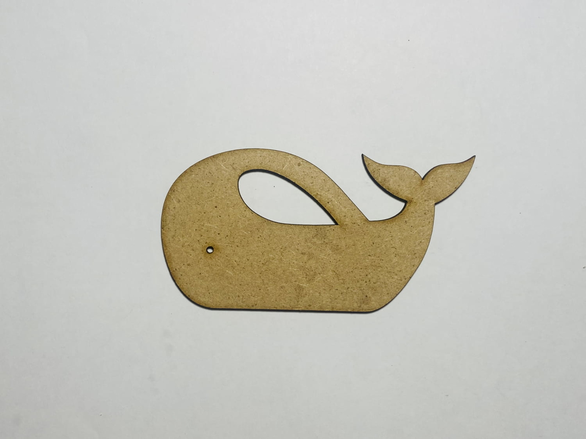 طرح نهنگ ناتمام مناسب برای استفاده در دستگاه های cnc چوب و cnc لیزر - laser cut whale unfinished cutout shape cdr file