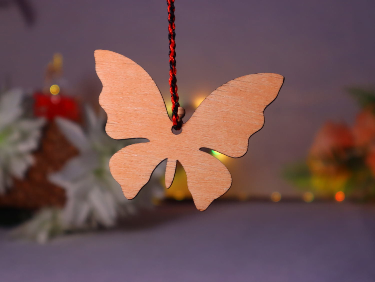 طرح پروانه طرح پروانه طرح خام مناسب برای استفاده در دستگاه های cnc چوب و cnc لیزر - laser cut butterfly ornament butterfly craft blank decoration cdr file