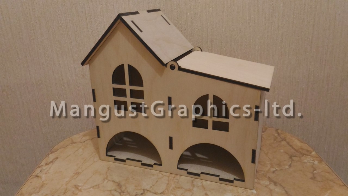 طرح جعبه چای کیسه ای و ضخامت ۷ میلی متر مناسب برای استفاده در دستگاه های cnc چوب و cnc لیزر - tea bag dispenser laser cut vector 7mm cdr file