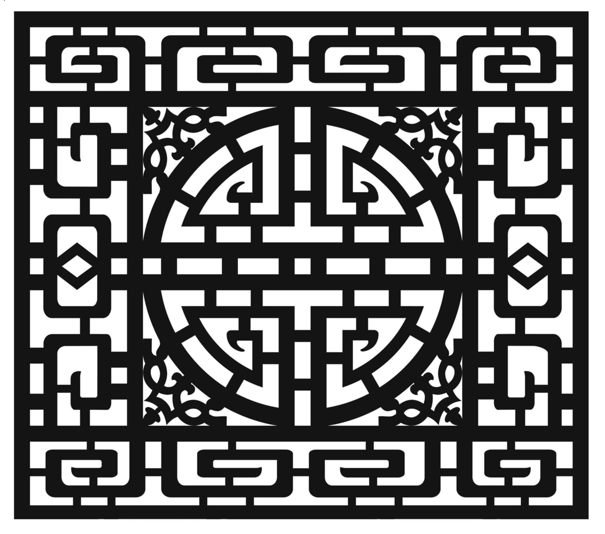 طرح الگوی اسلامی جلی مناسب برای استفاده در دستگاه های cnc چوب و cnc لیزر - islamic jali design pattern cdr file