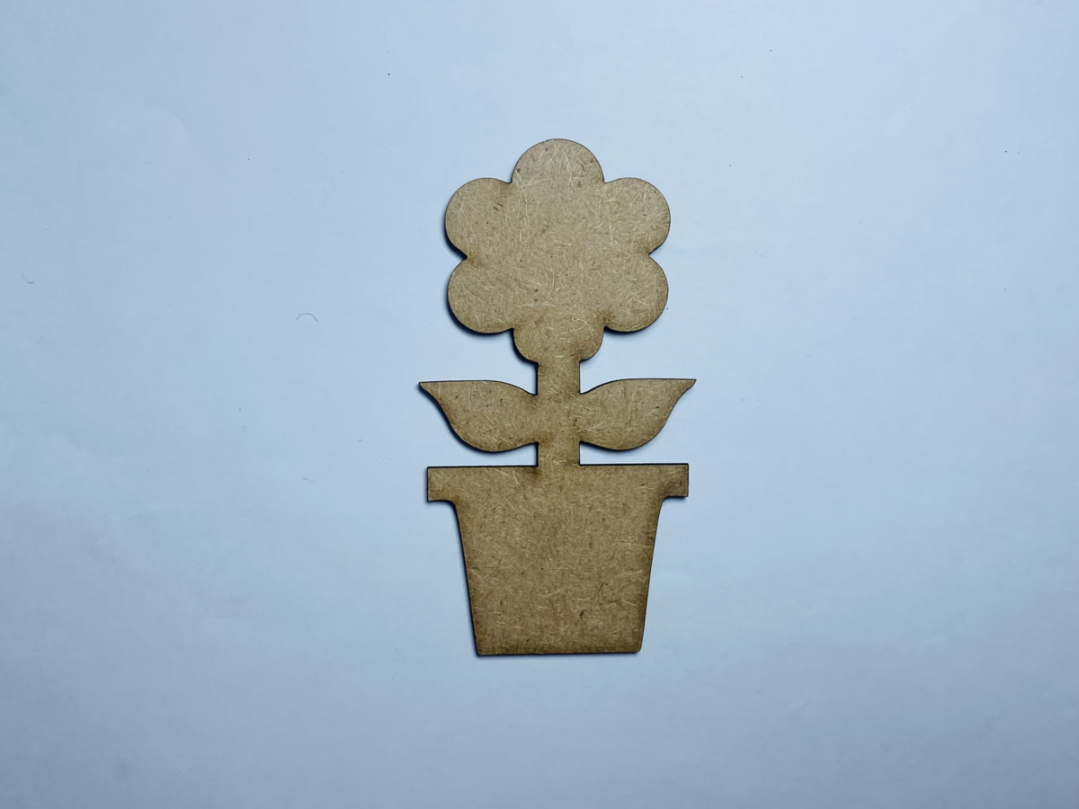 طرح برش گلدان چوبی برای کاردستی مخصوص لیزر برش مناسب برای استفاده در دستگاه های cnc چوب و cnc لیزر - laser cut wood flower pot cutout for crafts cdr file
