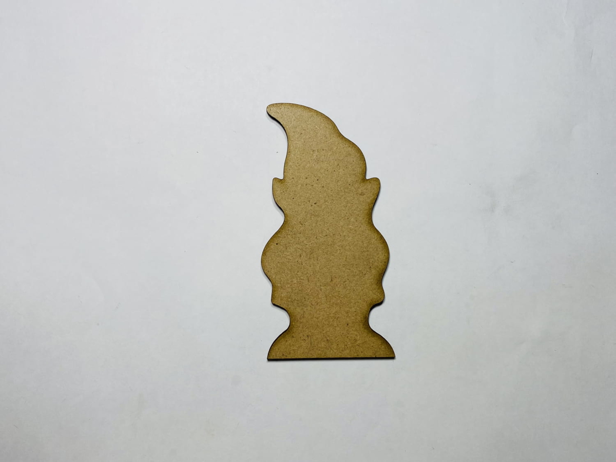 طرح گنوم چوبی باغ ناتمام مناسب برای استفاده در دستگاه های cnc چوب و cnc لیزر - laser cut garden gnome wooden cutout unfinished craft cdr file