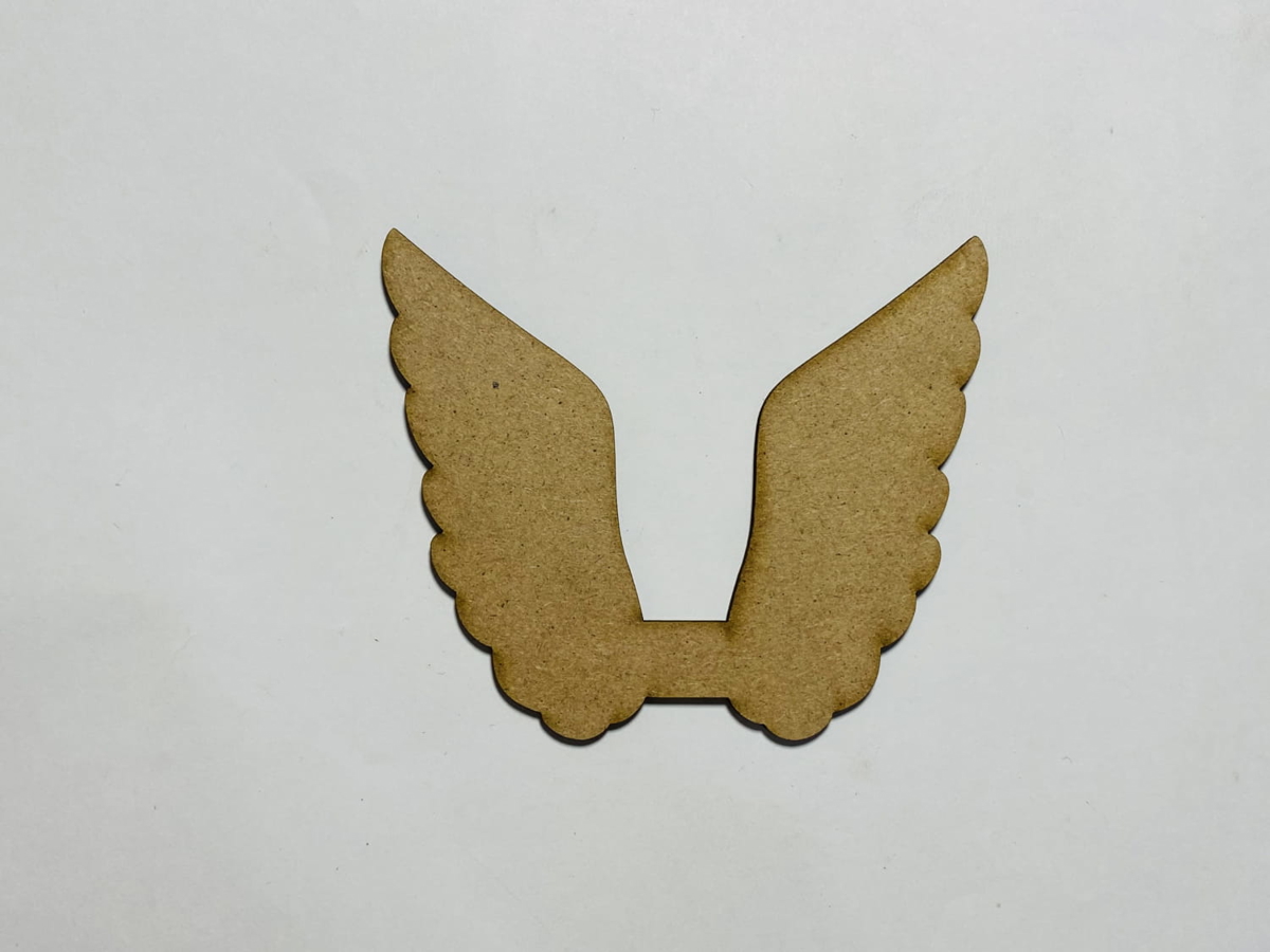 طرح بال فرشته طرح چوب مناسب برای استفاده در دستگاه های cnc چوب و cnc لیزر - laser cut angel wings wood cutout shape cdr file