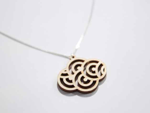 طرح گردنبند شرقی مناسب برای استفاده در دستگاه های cnc چوب و cnc لیزر - oriental necklace dxf file
