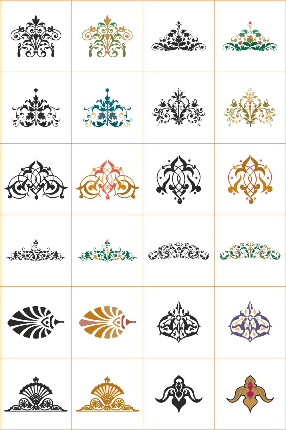 طرح فایل کورل دراو با پسوند cdr مناسب برای استفاده در دستگاه های cnc چوب و cnc لیزر - swirl vector patterns coreldraw cdr file