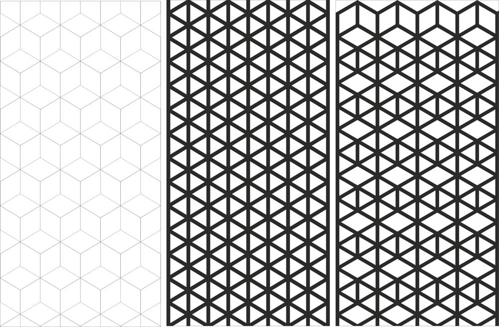 طرح فایل کورل با طرح وکتور خطوط انتزاعی بدون درز ( ) مناسب برای استفاده در دستگاه های cnc چوب و cnc لیزر - seamless abstract line pattern vector cdr file