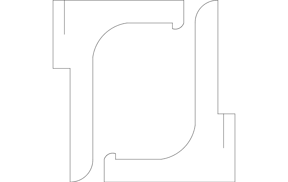 طرح پایه عکس مناسب برای استفاده در دستگاه های cnc چوب و cnc لیزر - picture stand dxf file