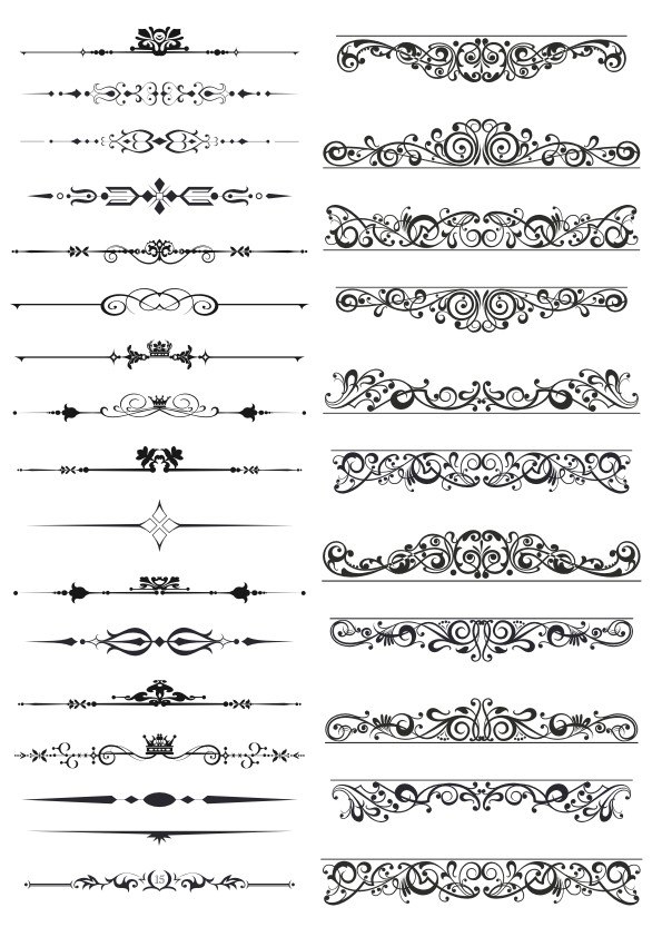 طرح فایل وکتور حاشیه‌های تزئینی مناسب برای استفاده در دستگاه های cnc چوب و cnc لیزر - decorative borders vector cdr file