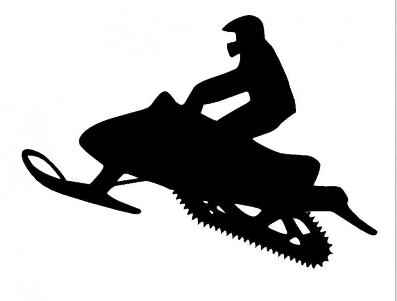 طرح مخصوص ماشین برفی مناسب برای استفاده در دستگاه های cnc چوب و cnc لیزر - snowmobile dxf file