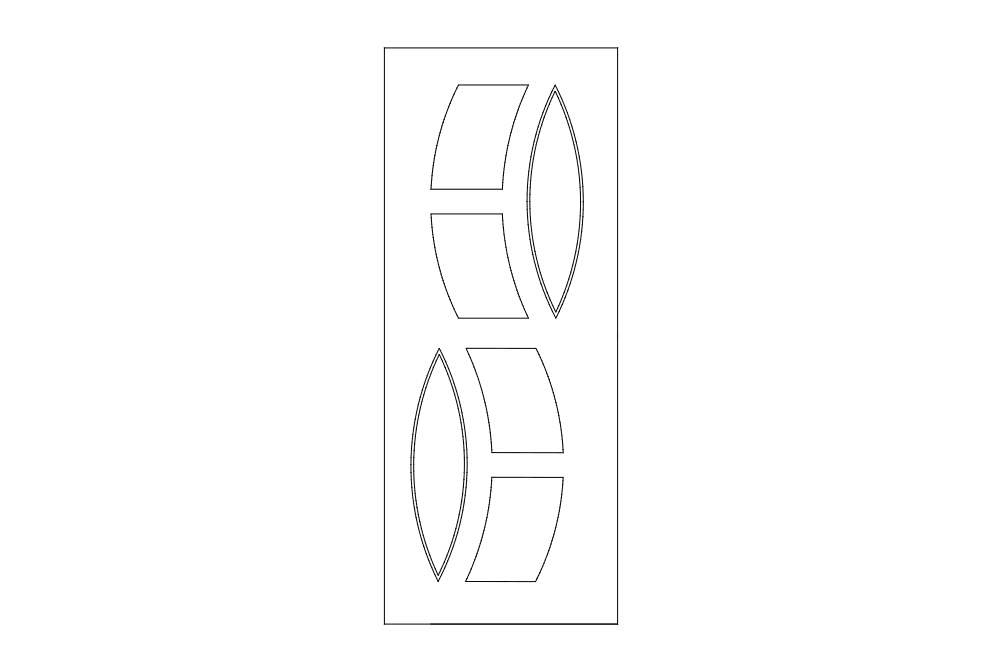طرح آلیانس مناسب برای استفاده در دستگاه های cnc چوب و cnc لیزر - alyans dxf file
