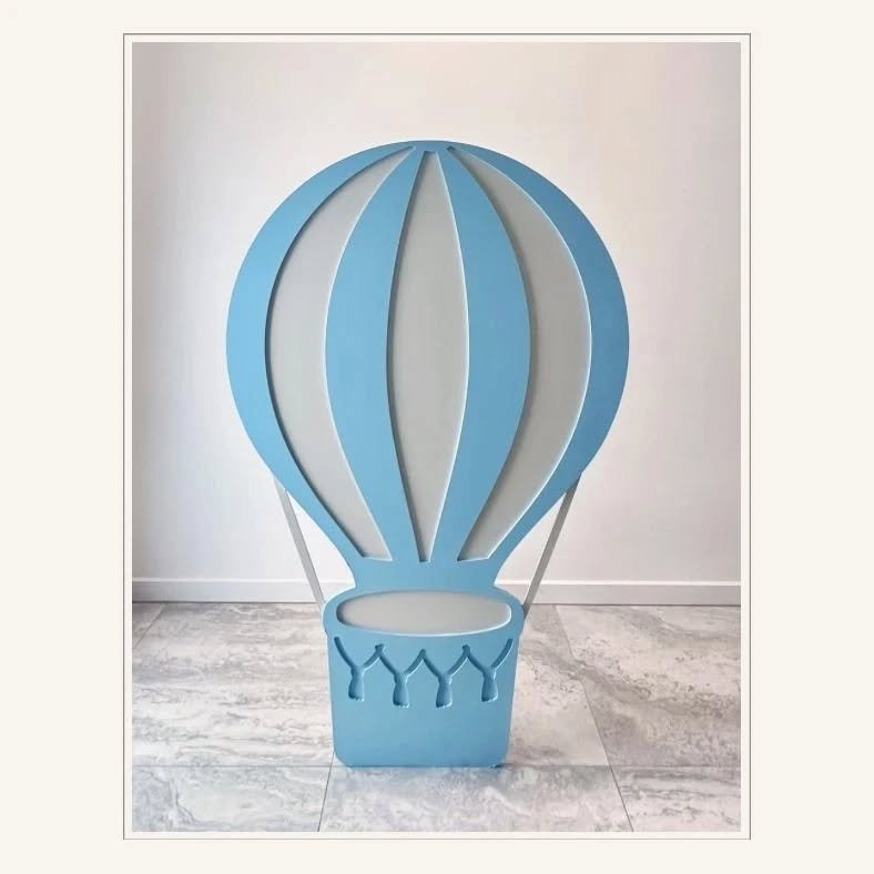 طرح بادکنک هوای گرم مناسب برای استفاده در دستگاه های cnc چوب و cnc لیزر - laser cut hot air balloon