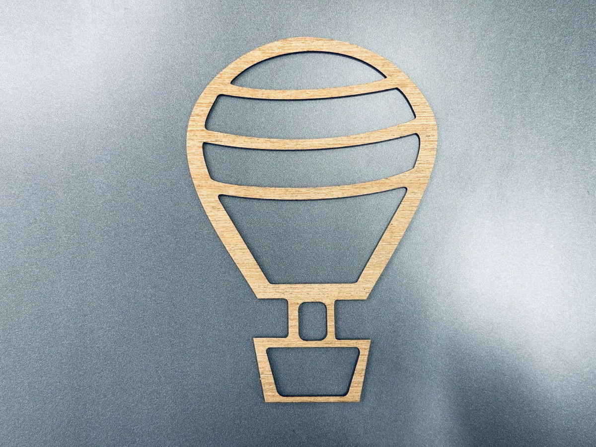 طرح بادکنک هوای گرم چوبی مناسب برای استفاده در دستگاه های cnc چوب و cnc لیزر - laser cut wood hot air balloon cdr file