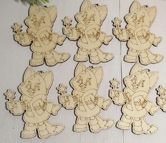 طرح حکاکی لیزری مگنت چوبی مناسب برای استفاده در دستگاه های cnc چوب و cnc لیزر - laser cut engraved wooden decor magnet cdr file