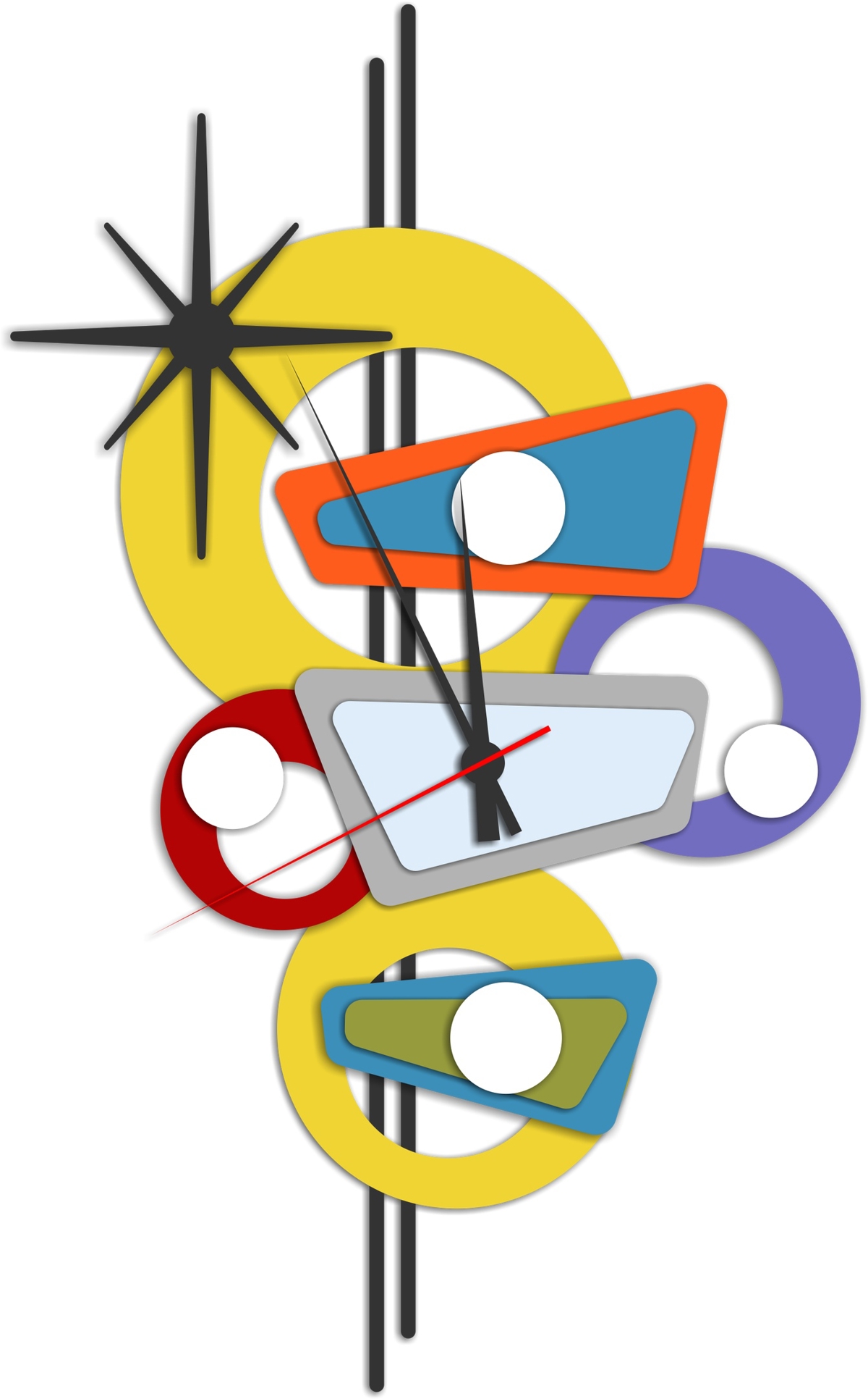 طرح ساعت های زیبا مناسب برای استفاده در دستگاه های cnc چوب و cnc لیزر - cool laser cut clocks cdr file