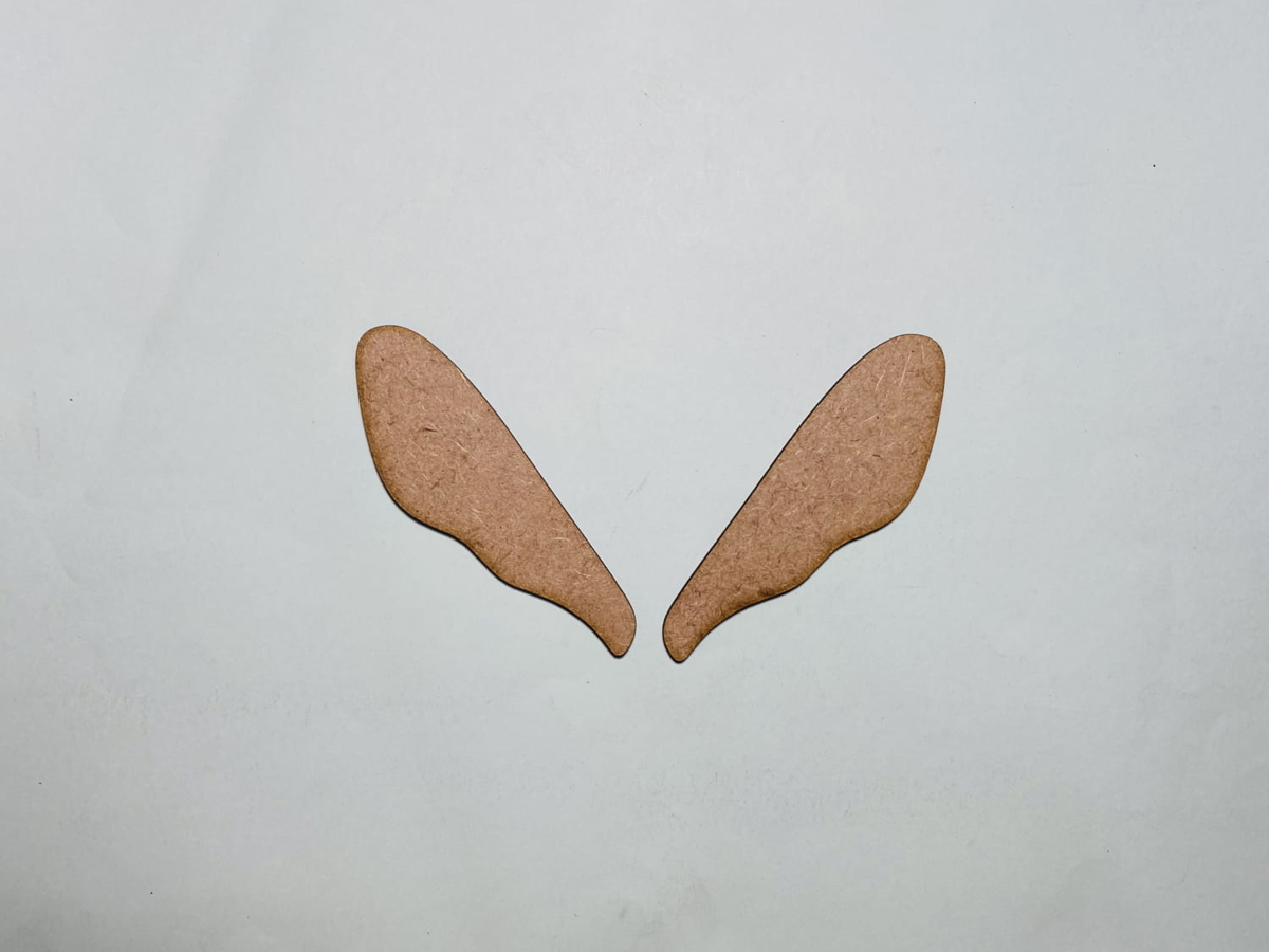 طرح چوب بال زنبور عسل برای کاردستی مناسب برای استفاده در دستگاه های cnc چوب و cnc لیزر - laser cut bumble bee wings wood shape for craft cdr file