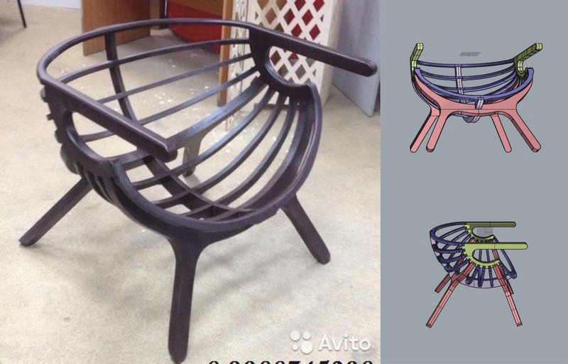 طرح صندلی ویندزور با روتر cnc و مناسب برای استفاده در دستگاه های cnc چوب و cnc لیزر - windsor chair cnc router laser cut plans cdr file