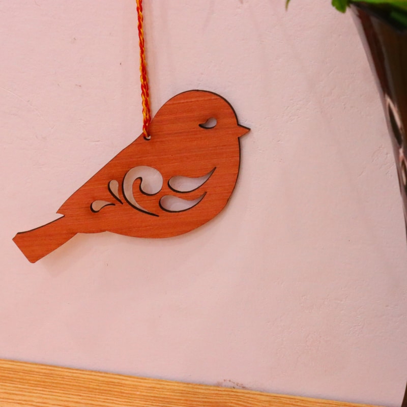 طرح پرنده و گنجشک مناسب برای استفاده در دستگاه های cnc چوب و cnc لیزر - laser cut bird sparrow shape template cdr file