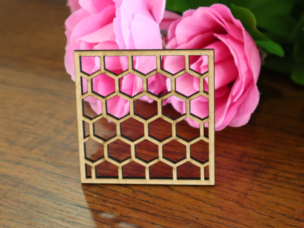 طرح شش ضلعی لانه زنبوری مناسب برای استفاده در دستگاه های cnc چوب و cnc لیزر - laser cut hexagon honeycomb pattern cdr file