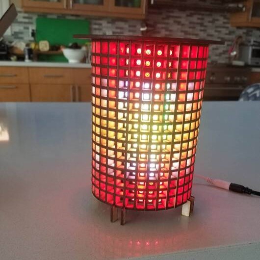 طرح لامپ ماتریسی مناسب برای استفاده در دستگاه های cnc چوب و cnc لیزر - laser cut matrix lamp svg file